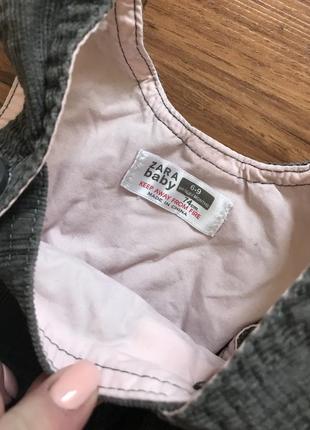 Сарафан платье zara kids 74cm3 фото