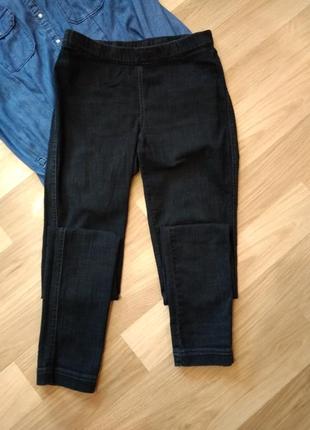 Стильные джинсы скинни с высокой посадкой,на резинке, без дефектов.2 фото