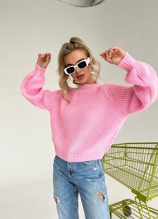 Базовий светр з рукавом реглан3 фото