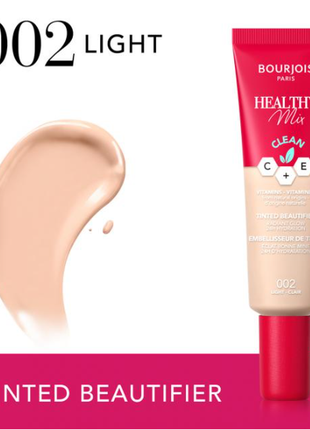 Тональный флюид увлажняющий bourjois healthy mix beautifier2 фото