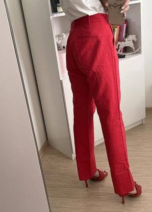 Классические красные брюки брюки брюки с стрелкой5 фото
