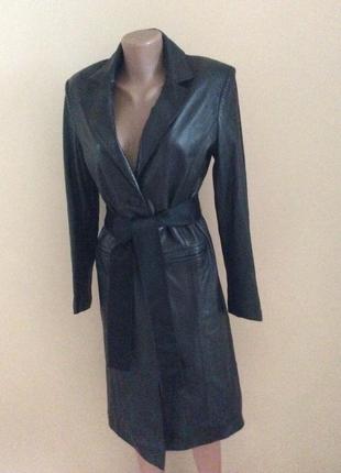 Актуальный кожаный тренч  италия vespucci