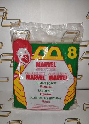 Фігурка людина-факел / оригінал / marvel fantastic four mcdonalds 1996