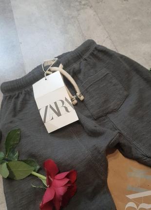 Zara трикотажні штанці на котоновій підкладці оригінал3 фото