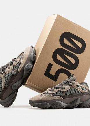 Женские кроссовки adidas yeezy boost 500 ash gray / smb