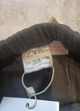 Zara трикотажні штанці на котоновій підкладці оригінал6 фото