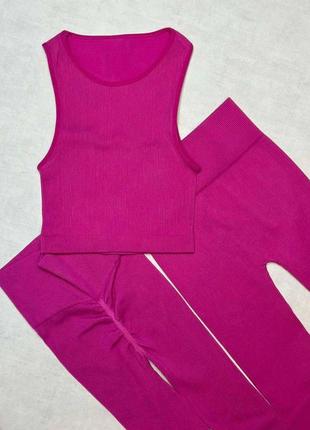 Лосини в рубчик з пуш-ап ефектом  (push up)