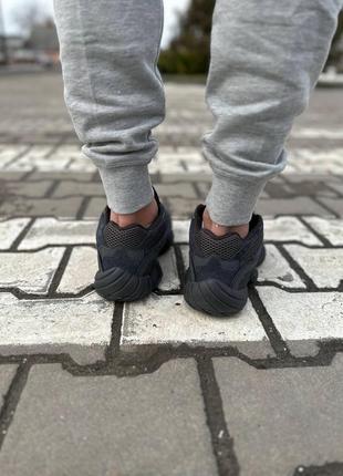 Женские кроссовки adidas yeezy boost 500 black blue / smb4 фото