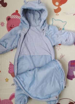 Утепленный комбинезон george 0-3 мес.