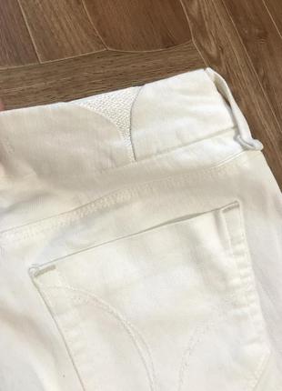 Белые расклешенные джинсы на низкой посадке topshop7 фото