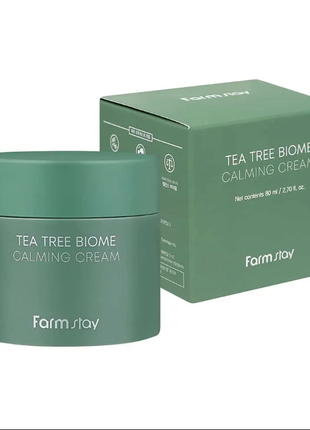 Крем із чайним деревом 80 мл farmstay tea tree biome calming cream