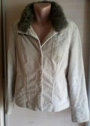 Вельветовая женская курточка - пиджачок разм 52-54