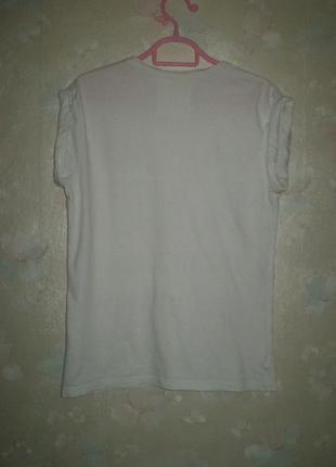 Женская футболка topshop 98112 46р., принт, хлопок2 фото