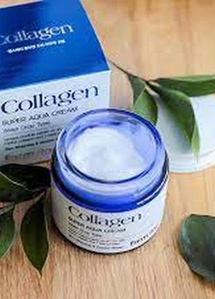 Увлажняющий крем для лица с коллагеном 80 мл farmstay collagen super aqua cream3 фото