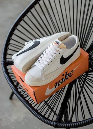 Кроссовки nike blazer low vintage 77 white/black