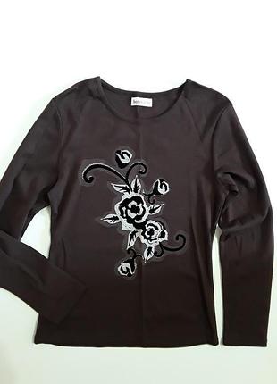 Фирменный реглан лонгслив блуза
