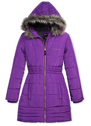 Пальто зимнее куртка для девочки calvin klein