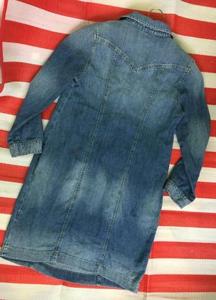 Шикарное актуальное джинсовое платье рубашка h&m6 фото