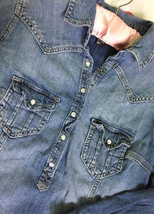Шикарное актуальное джинсовое платье рубашка h&m10 фото