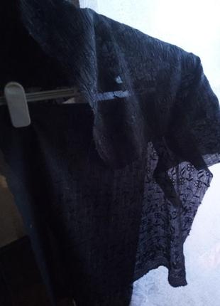 Залишки чорної вишитої тканини-для рукоділля вінтаж3 фото