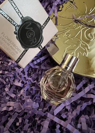 Миниатюра парфюмированной воды viktor & rolf flowerbomb 7мл