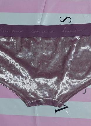 Вельветові трусики шорти victoria’s secret pink velvet boyshort3 фото