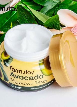 Питательный лифтинг-крем с экстрактом авокадо 100 мл farmstay avocado cream2 фото