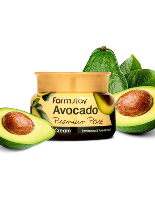 Питательный лифтинг-крем с экстрактом авокадо 100 мл farmstay avocado cream3 фото