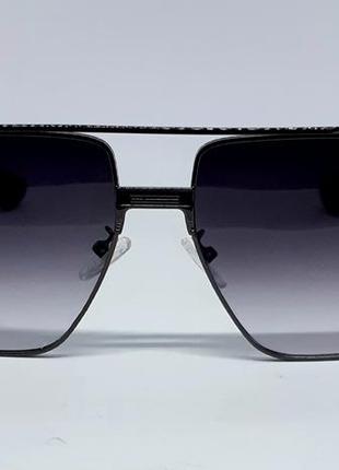 Мужские в стиле dita солнцезащитные очки черный градиент в черном металле2 фото