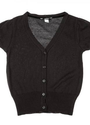 Вязаний трикотажний жилет, кофта безрукавка, шкільна форма tago чорний