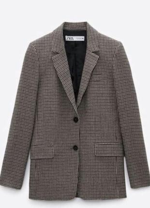 Шерстяной пиджак жакет zara