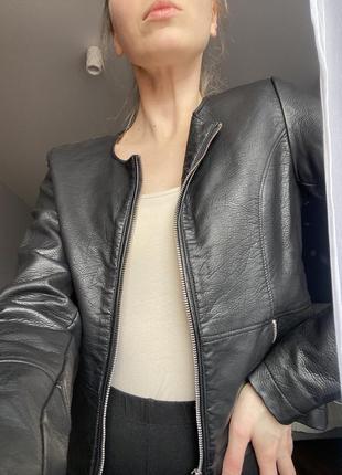 Куртка пиджак искусственная кожа1 фото