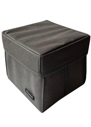 Органайзер для мелочей с крышкой xs - 17*16*16 см (серый)