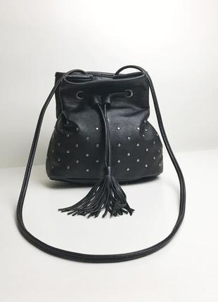 Сумочка мішок hollister vegan leather cossbody bucket bag