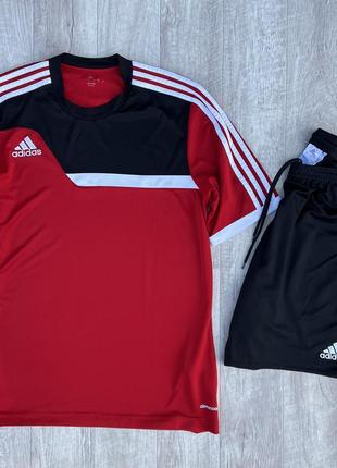 Adidas костюм футбольный l шорты футболка спортивный