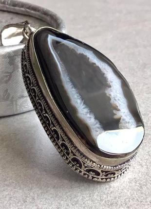 Кулон - подвеска с солнечным кварцем, индия