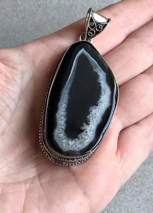 Кулон - подвеска с солнечным кварцем, индия