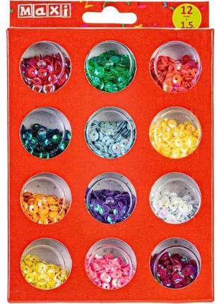 Конфетти для декорирования 12 форм/цветов maxi