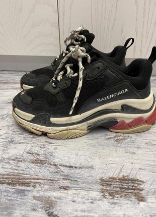 Balenciaga, кроссовки,  брутальные массивные черные кроссовки