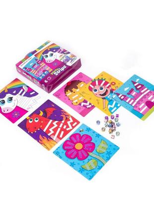 Набір для творчості sticky strips "єдиноріг" vladi toys vt4433-03 укр2 фото