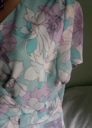 Романтическое легкое платье в пастельных тонах с цветочным принтом,eаstex,48-52разм.5 фото