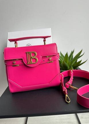 Cумка в стиле balmain розовая сумка кожа