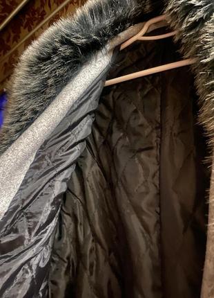 Пальто зимнее с мехом3 фото