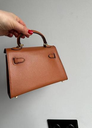 Женская кожаная сумка в стиле эрмесс3 фото