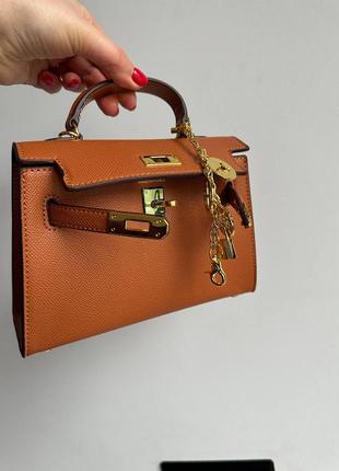 Женская кожаная сумка в стиле эрмесс6 фото