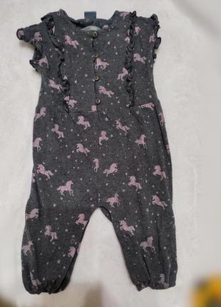 Літній пісочник чоловічок ромпер комбінезон не сарафан плаття літо єдинороги 80 86