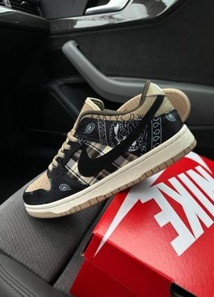 Мужские кроссовки nike sb dunk low travis scott5 фото