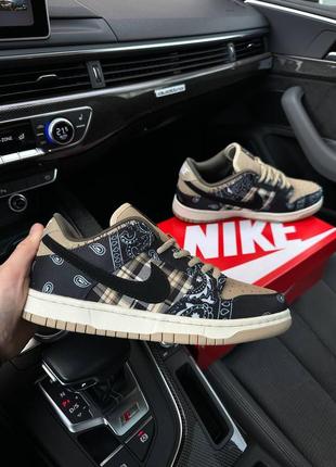 Мужские кроссовки nike sb dunk low travis scott1 фото