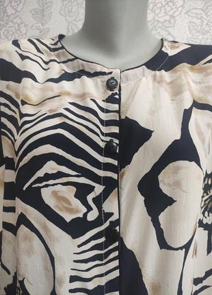 Стильная фирменная блузка туника шелк.3 фото