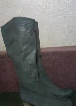 Сапоги кожаные
